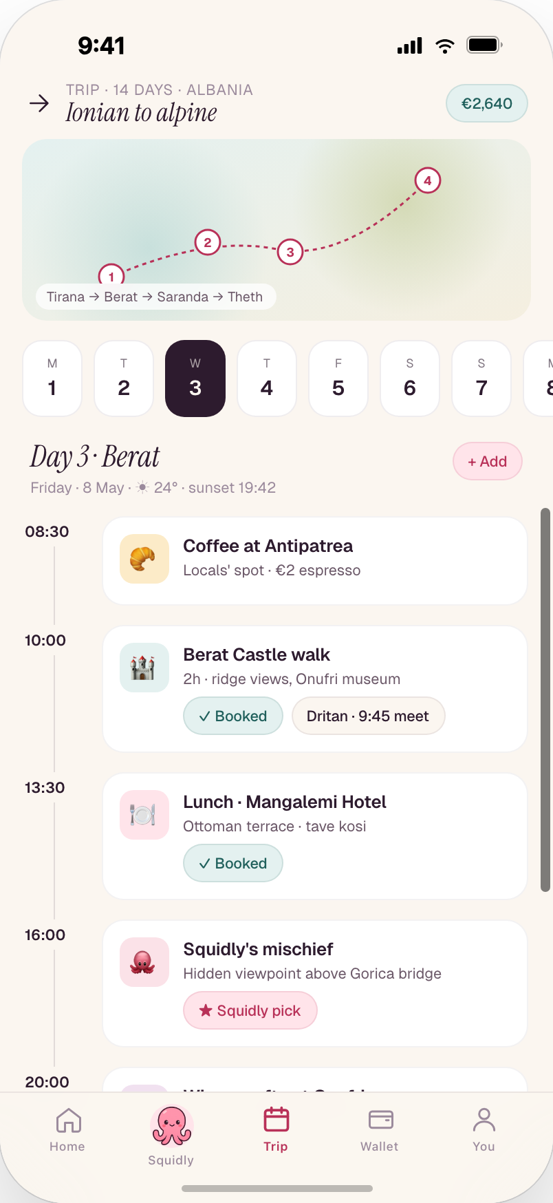 Your Itinerary